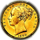 1864 Queen Victoria Sovereign