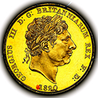 1820 King George III Pattern Two Pounds