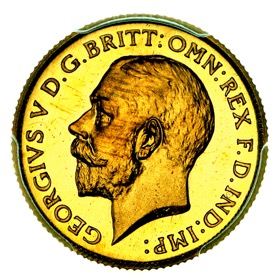 1911 King George V Proof Half Sovereign