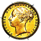 1876 S Queen Victoria Australia Sydney Mint Sovereign