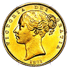 1862 Queen Victoria Sovereign