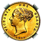 1846 Queen Victoria Half Sovereign