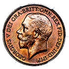 1918 H King George V Heaton Mint Penny
