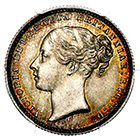 1869 Queen Victoria Shilling