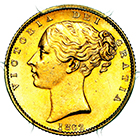 1862 Queen Victoria Sovereign