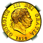 1818 King George III Half Sovereign