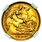 1906 King Edward VII Half Sovereign
