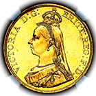 1887 Queen Victoria Five Pounds