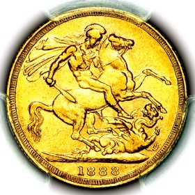 1888 Queen Victoria Sovereign
