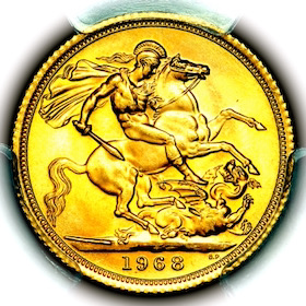 1968 Queen Elizabeth II Sovereign