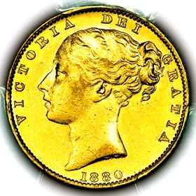 1880 S Queen Victoria Australia Sydney Sovereign