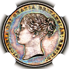 1858/9 Queen Victoria Shilling