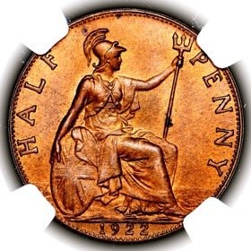 1922 George V Halfpenny