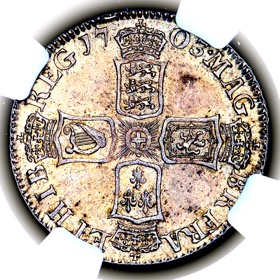 1703 Anne VIGO Shilling