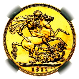 1911 George V Proof Sovereign
