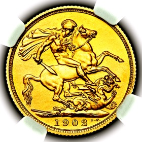 1902 Edward VII Matt Proof Sovereign