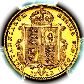 1893 Victoria Jubilee Head Half Sovereign