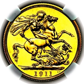 1911 George V Proof Two Pounds