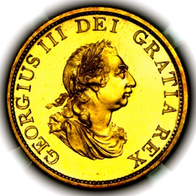 1799 George III Gilt Proof Pattern Halfpenny