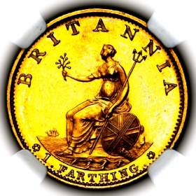 1799 George III Gilt Proof Farthing