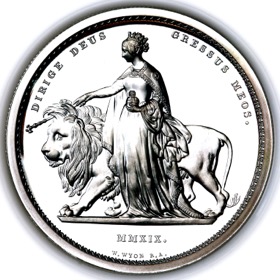 2019 Elizabeth II Una and the Lion Proof Five Pounds