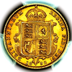 1892 Victoria Half Sovereign