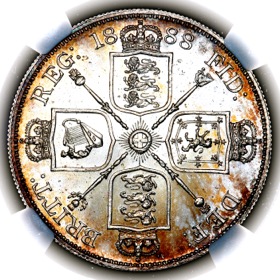 1888 Victoria Double Florin