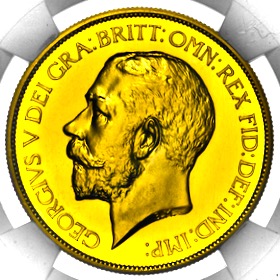 1911 George V Proof Five Pounds