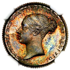 1853 Victoria Proof Sixpence