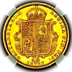 1887 Victoria Half Sovereign