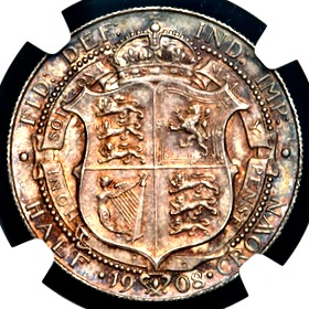 1908 Edward VII Halfcrown