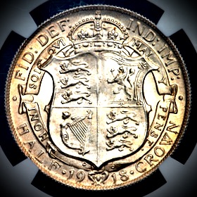 1918 George V Halfcrown