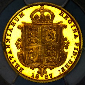 1887 Victoria Proof Half Sovereign