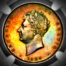 1826 George IV Proof Halfcrown