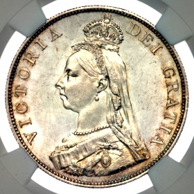 1887 Victoria Double Florin