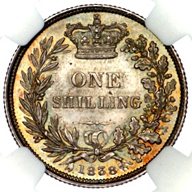 1838 Victoria Shilling