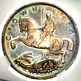 1935 George V Proof Rocking Horse Crown