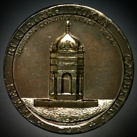 1799 James Burleigh Cambridge Penny Token