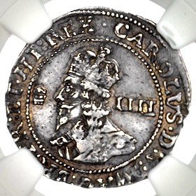 1644 Charles I Bristol Groat