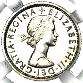 1960 Elizabeth II Proof Sixpence 1960 Elizabeth II Proof Sixpence
