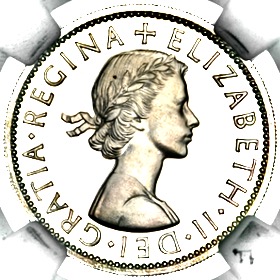 1956 Elizabeth II Proof Florin